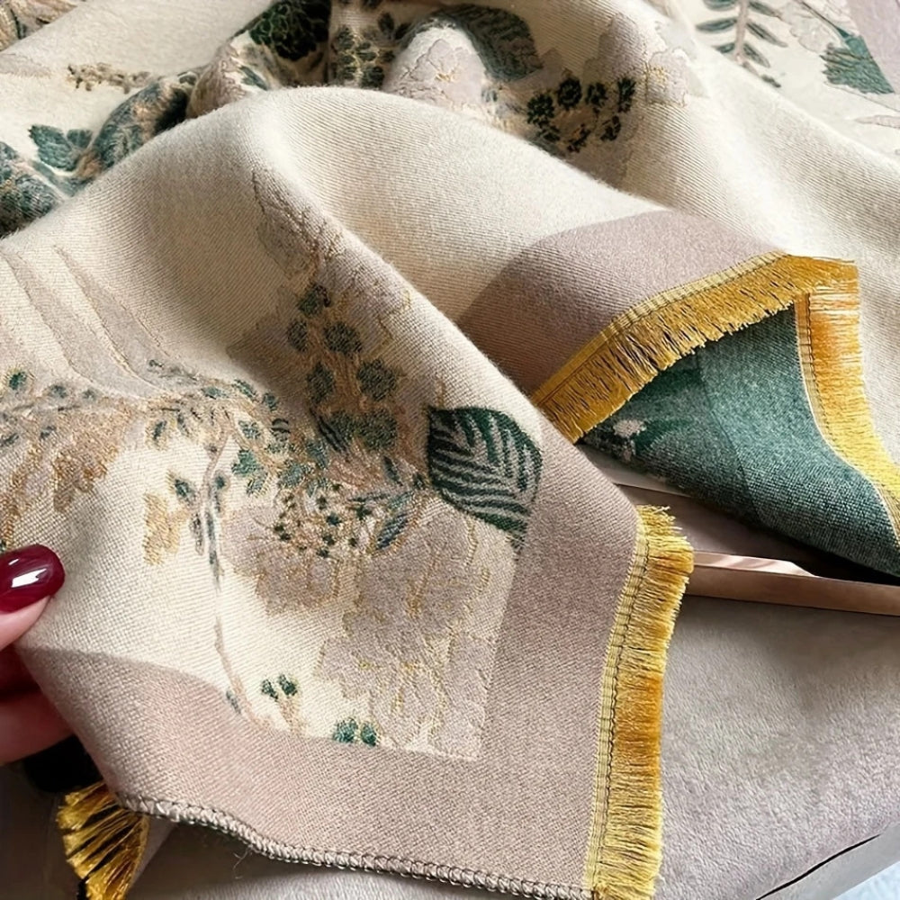 Nuvé Floral Soft Double Sided Scarf — additional view