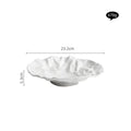 Artisan Wrinkled Paper Ceramic Plate — size and scale reference