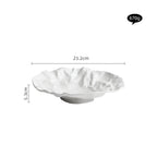 Artisan Wrinkled Paper Ceramic Plate — size and scale reference