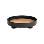 Modern Round Wooden Barbara Tray — lifestyle shot