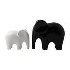 Glossy Modern Elephant Figurine — product in use