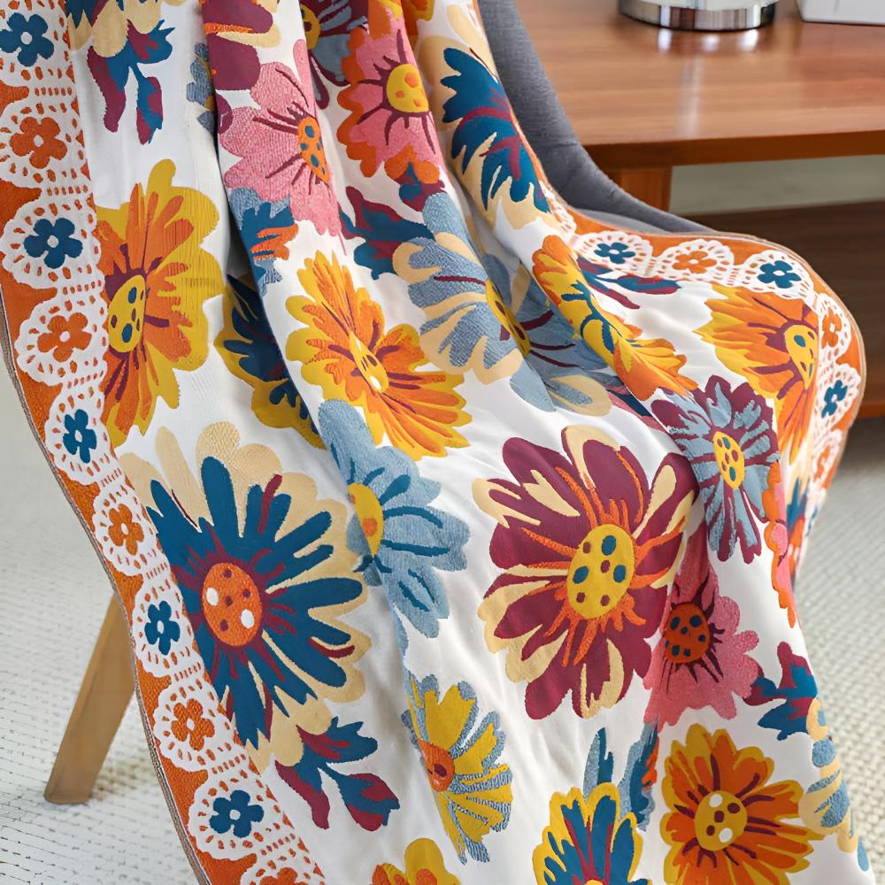Floral Fiesta Bath Towel — product close-up