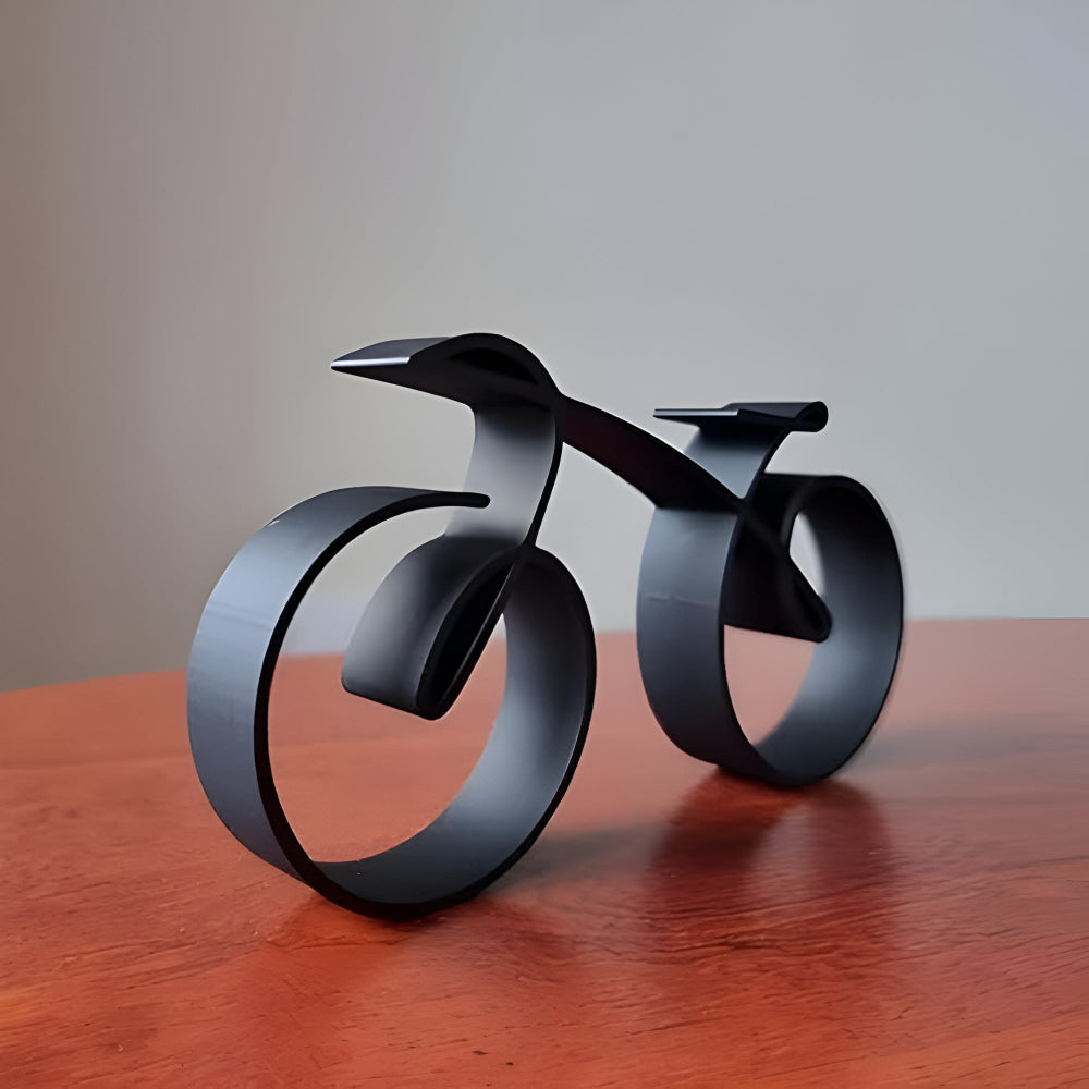 Urban Cyclist Abstract Décor — product close-up