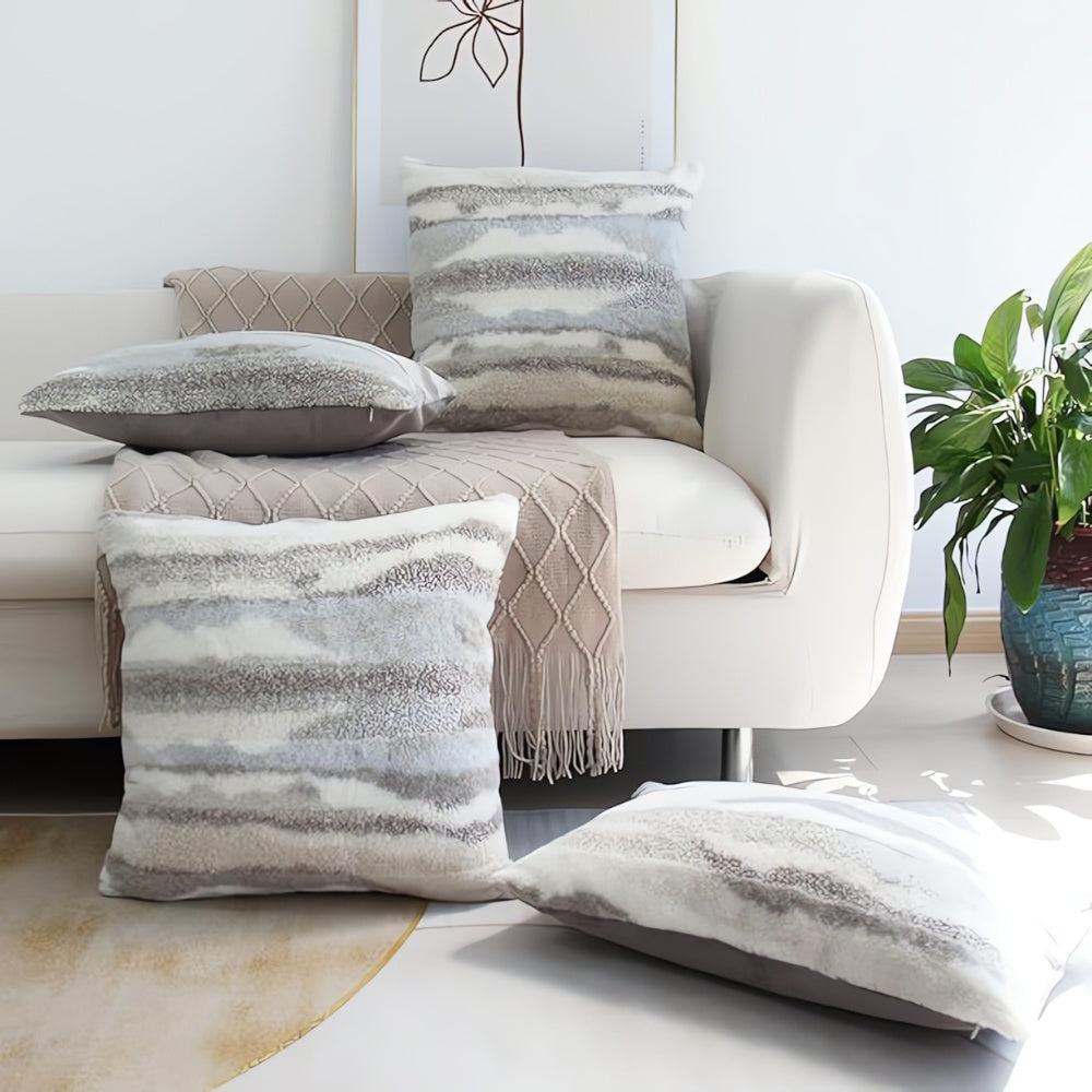Marble Inspired Plush Cushion Cover — main product photo
