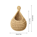 Handcrafted Boho Hanging Basket — material texture close-up