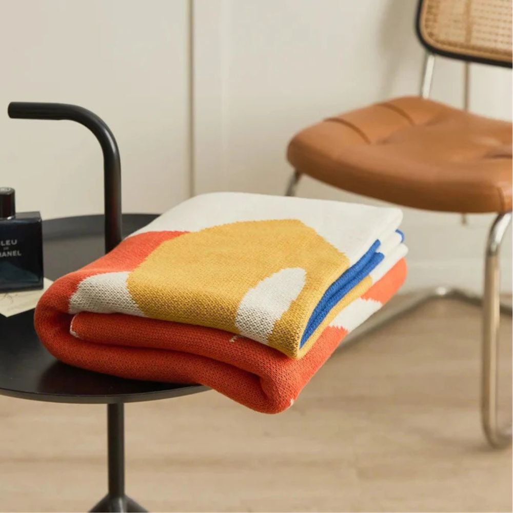 Tropical Breeze Knit Blanket — product detail view