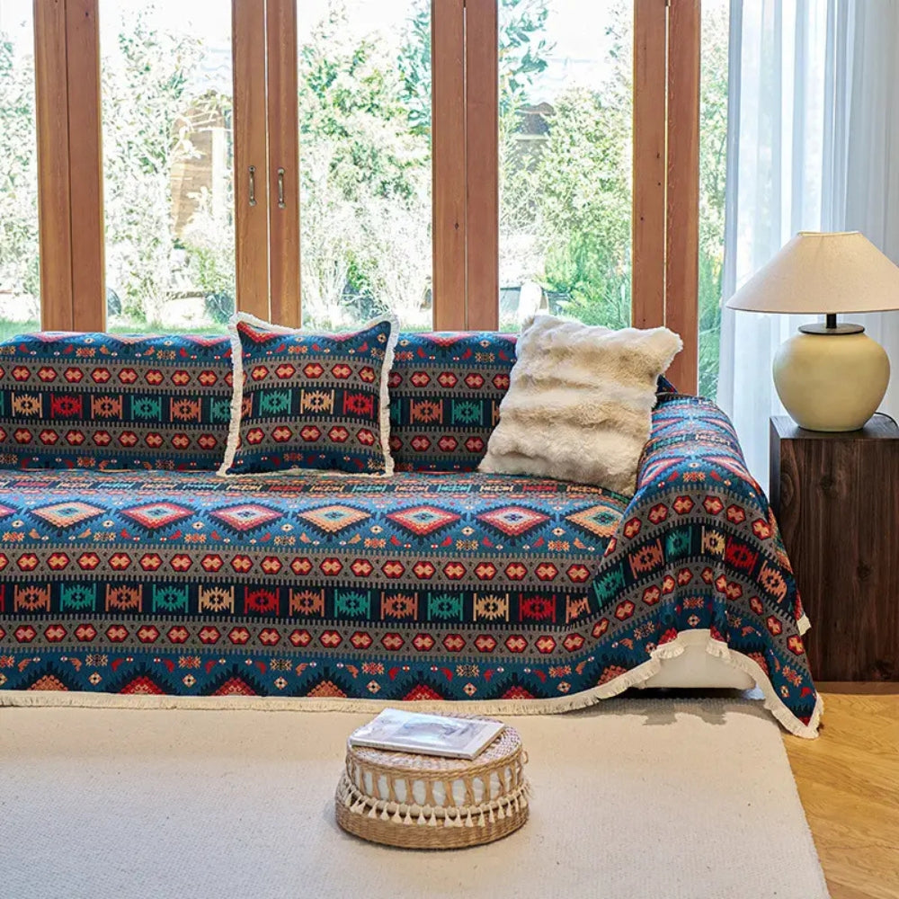 Nomad Dream Boho Sofa Cover — product in use