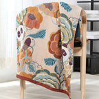 Floral Panda Bath Towel — product in use