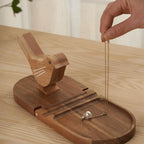 Sparrow Bird Wooden Multi-Use Bookends — lifestyle shot