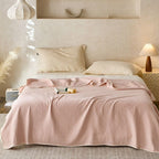 Celeste Cotton Comfort Blanket — size and scale reference