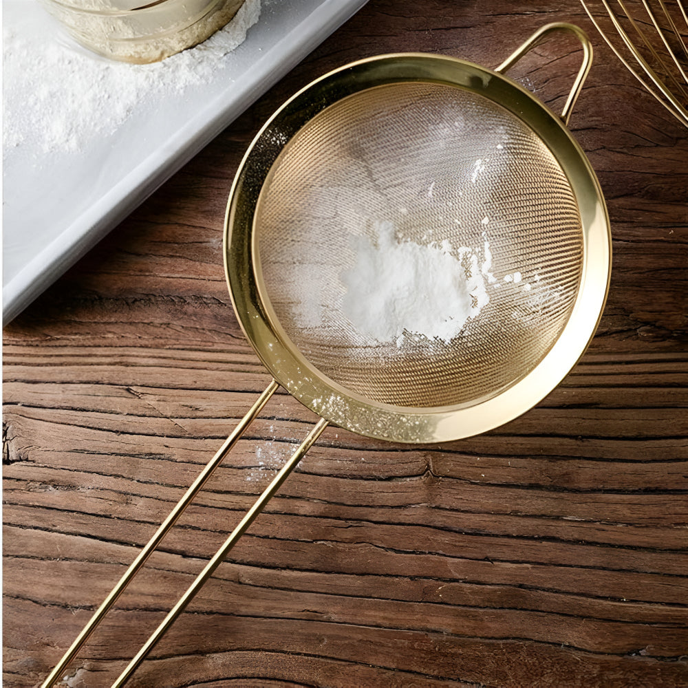 Golden Iron Fine Mesh Strainer — lifestyle shot