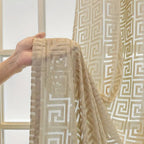 Imperial Maze Embroidered Curtain — product detail view