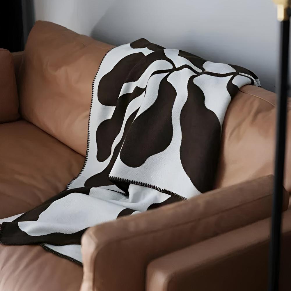 Abstract Pattern Acrylic Blanket — product in use