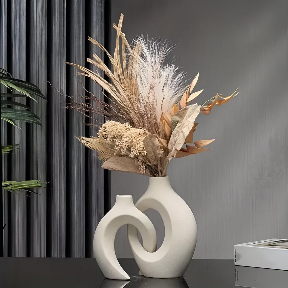 Unity Vase Duo | Modern Abstract Ceramic — product feature detail