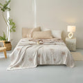 Serenity Rose Throw Blanket — lifestyle shot