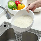Terra Flow Wash & Drain Colander — alternate angle view