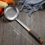 Wood Grain Stainless Steel Utensils — product feature detail
