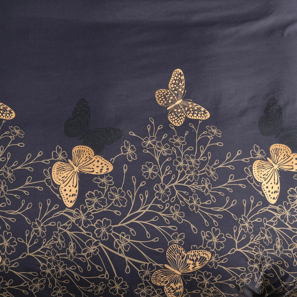 Valora Midnight Butterfly Quilt Cover | 3pcs Set — product feature detail