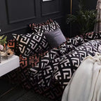 Noir Enigma Quilt Cover Set | 3pcs Quilt Cover Set — product close-up
