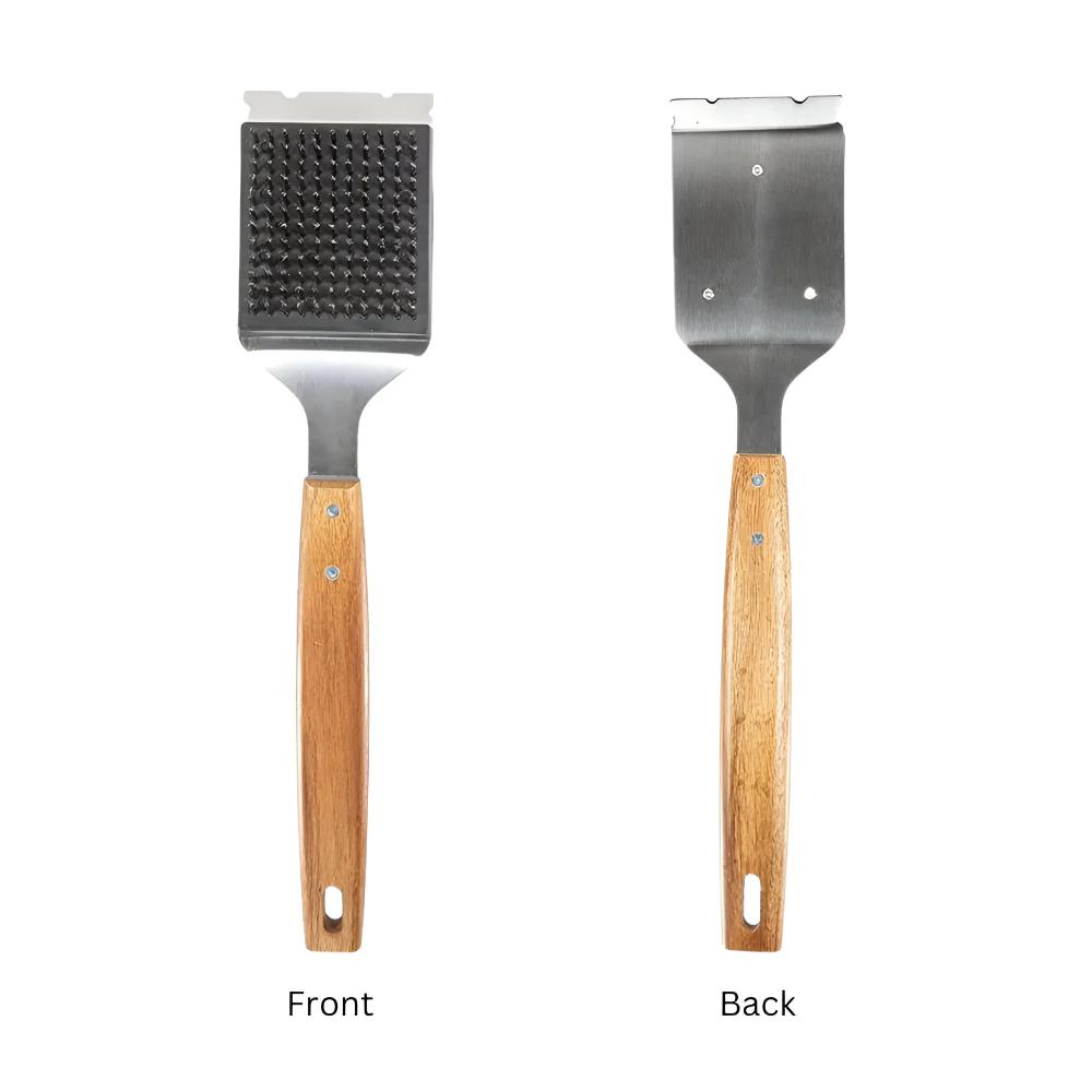Stainless Grill Brush and Scraper — lifestyle shot