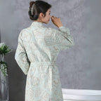 Plush Cotton Jacquard Bathrobe — additional view