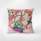 Zebra Tapestry Tassel Cushion Cover — product close-up