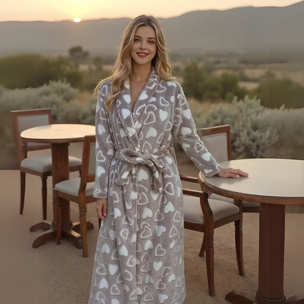 Plush Fleece Bathrobe — lifestyle shot