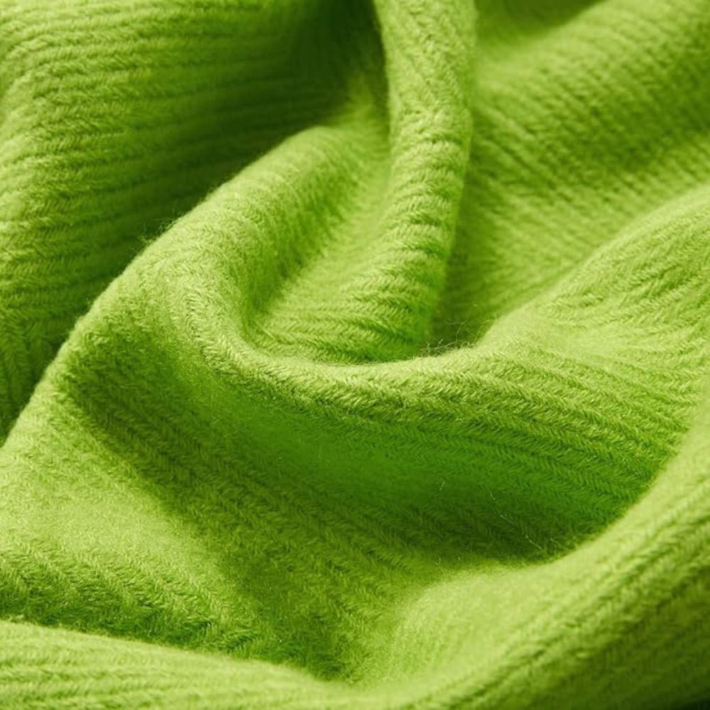 Chunky Knit Tassel Blanket — product detail view
