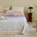 Geometric Cotton Blanket — alternate angle view