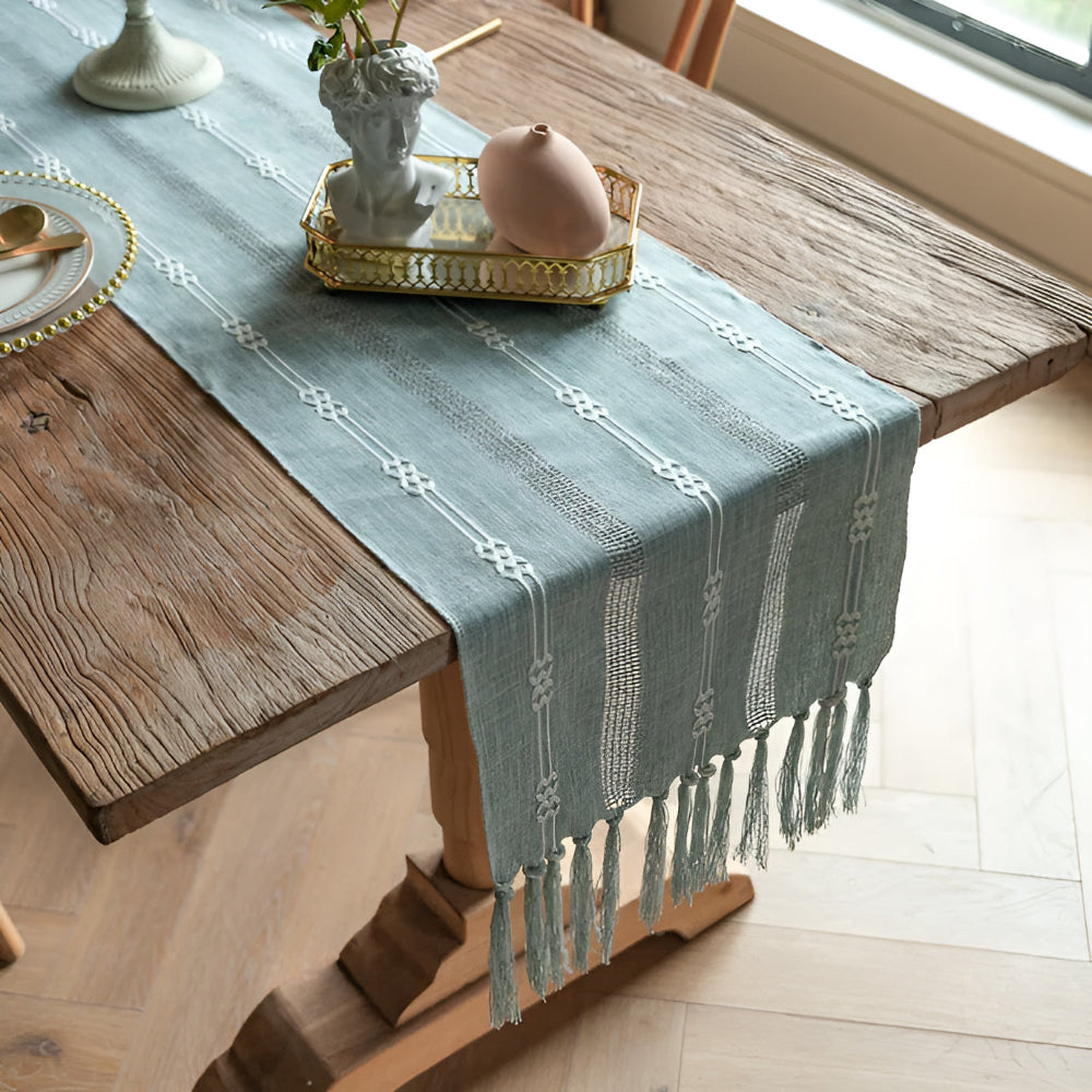 Tassel Whisper Table Runner — product detail view