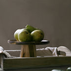 High Stand Wooden Cake Plate — product feature detail