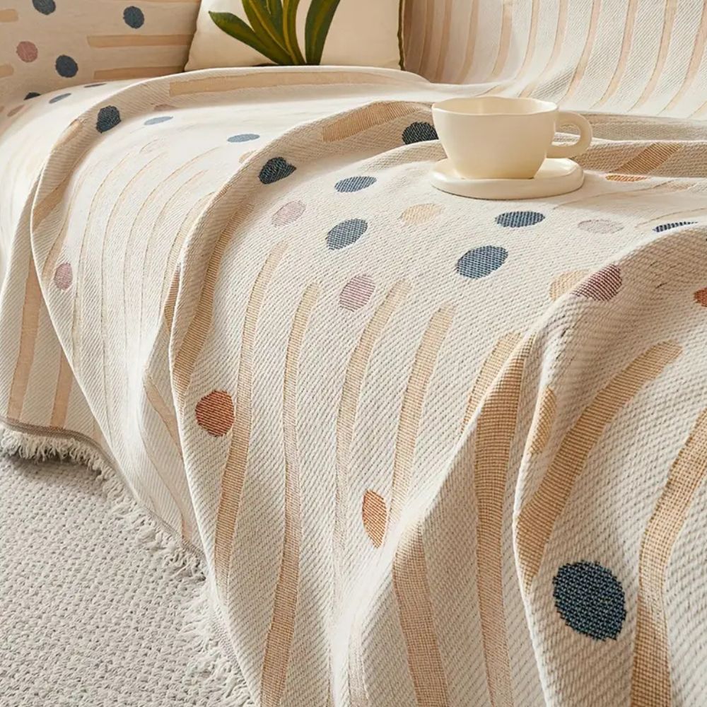 Breezy Bubbles Sofa Cover — product detail view