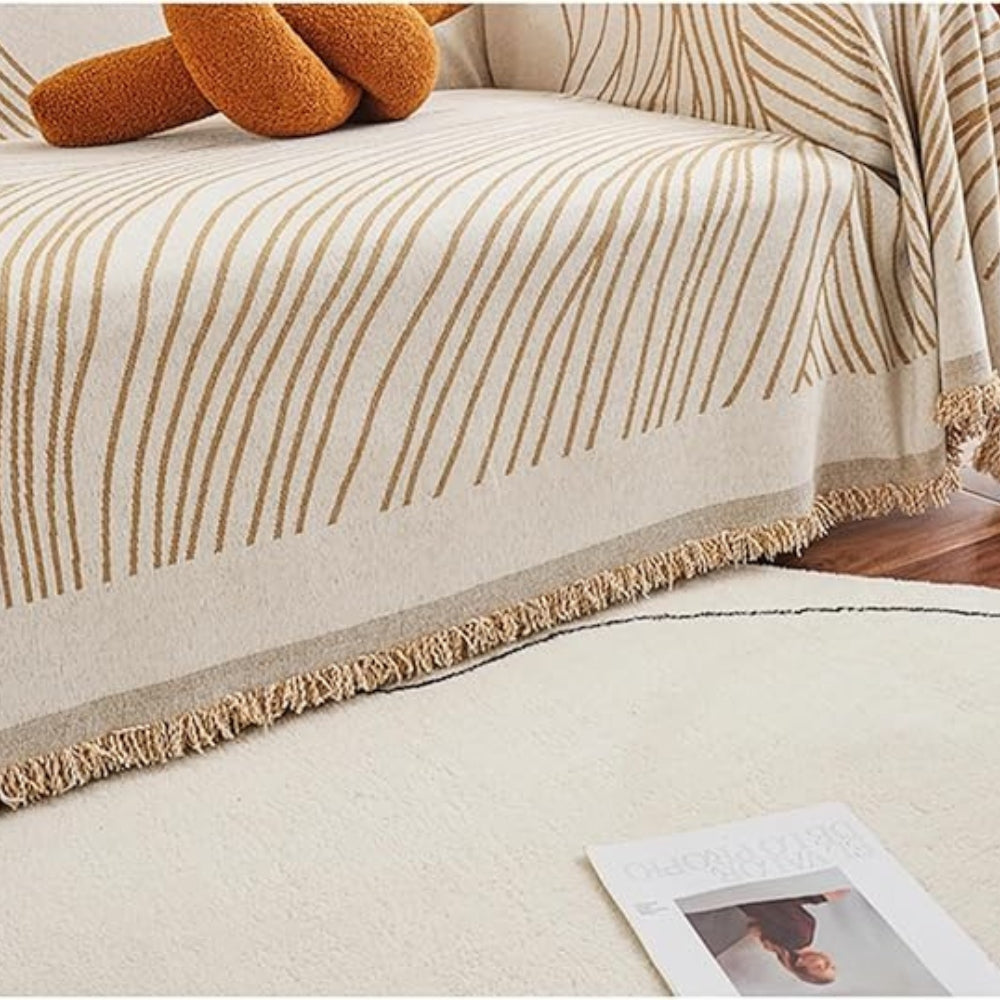 Calista Wave Chenille Sofa Cover — additional view
