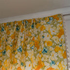 Sunshine Blooms Floral Tasseled Curtain — product close-up