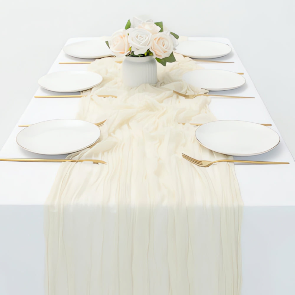 Cheesecloth Table Runner — material texture close-up