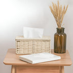 Rustic Rattan Tissue Box — main product photo