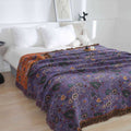 Peacock Tassel Cotton Blanket — main product photo