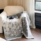Oriental-Inspired Mink Blanket — alternate angle view