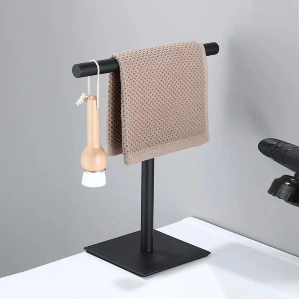 Luxe Counter Towel Rack — product in use
