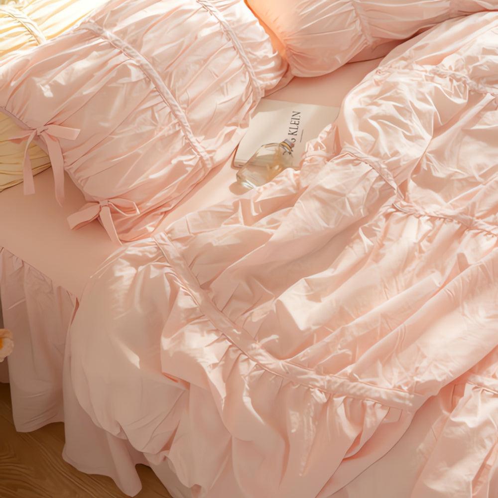 Princess Amara Ruffled Lace Bedding | 4pcs Set — additional view