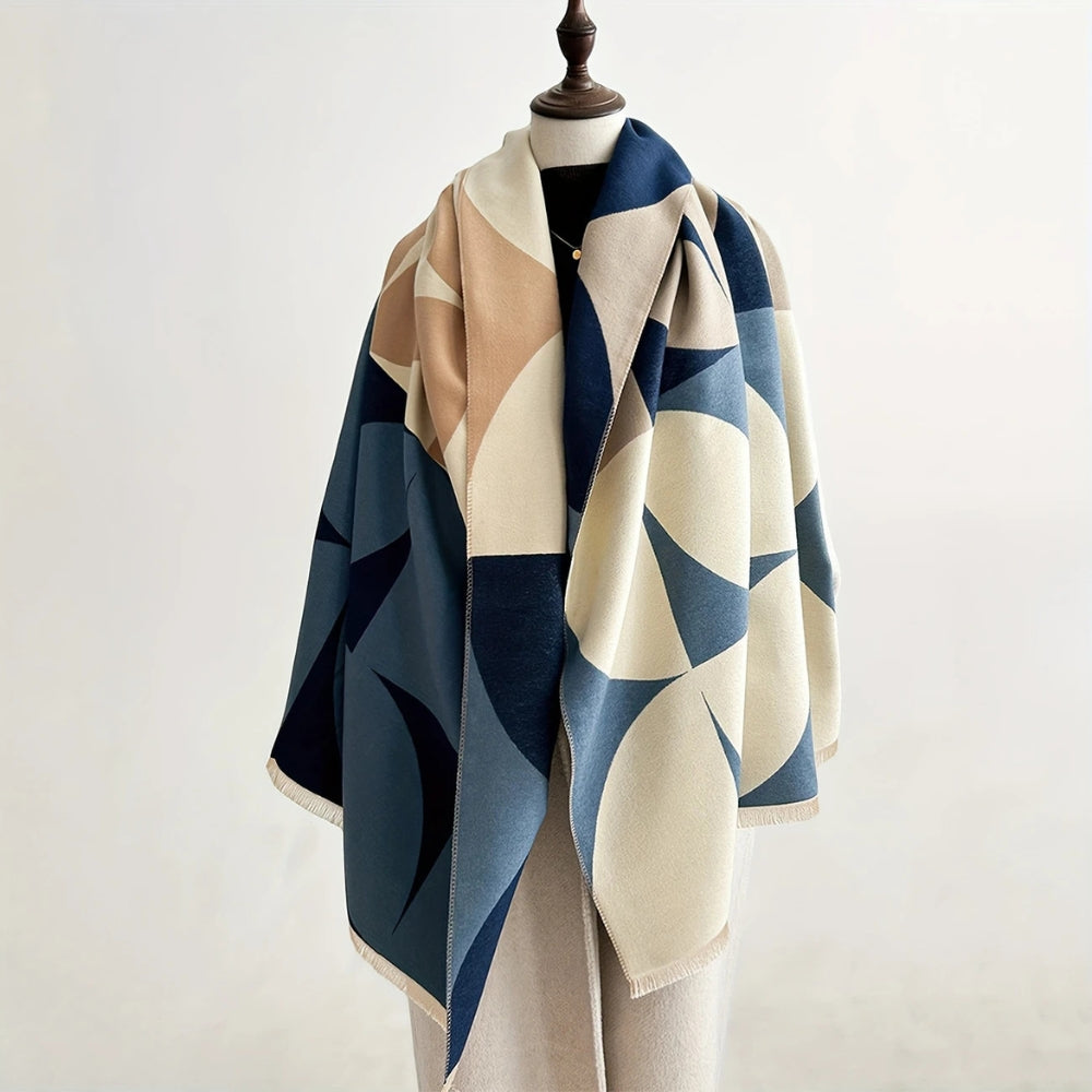 Veilura Poncho Reversible Scarfs — material texture close-up