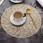 Firework Metallic Table Mat — product in use