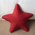 Starfish Hand-Knitted Cushion — product in use