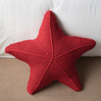 Starfish Hand-Knitted Cushion — product in use