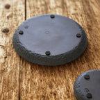 Hammer-Divot Inspired Industrial Plate Set — product close-up
