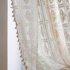 Rhombus Plaid Diamond Pattern Curtain — lifestyle shot