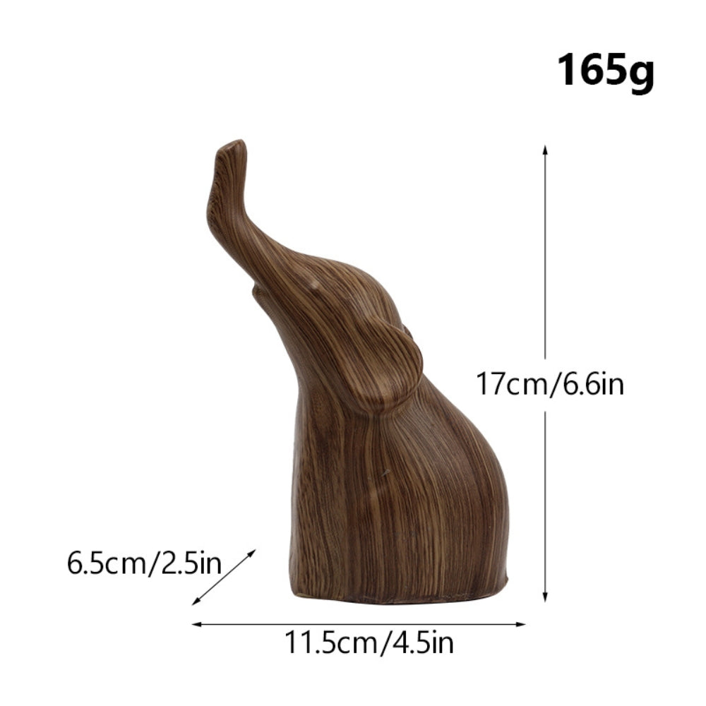 Graffiti Elephant Resin Figurine — alternate angle view