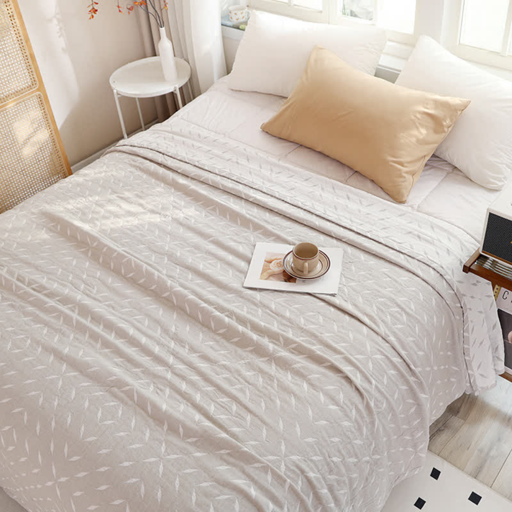 Ultimate Comfort Leaf Gauze Blanket — product detail view