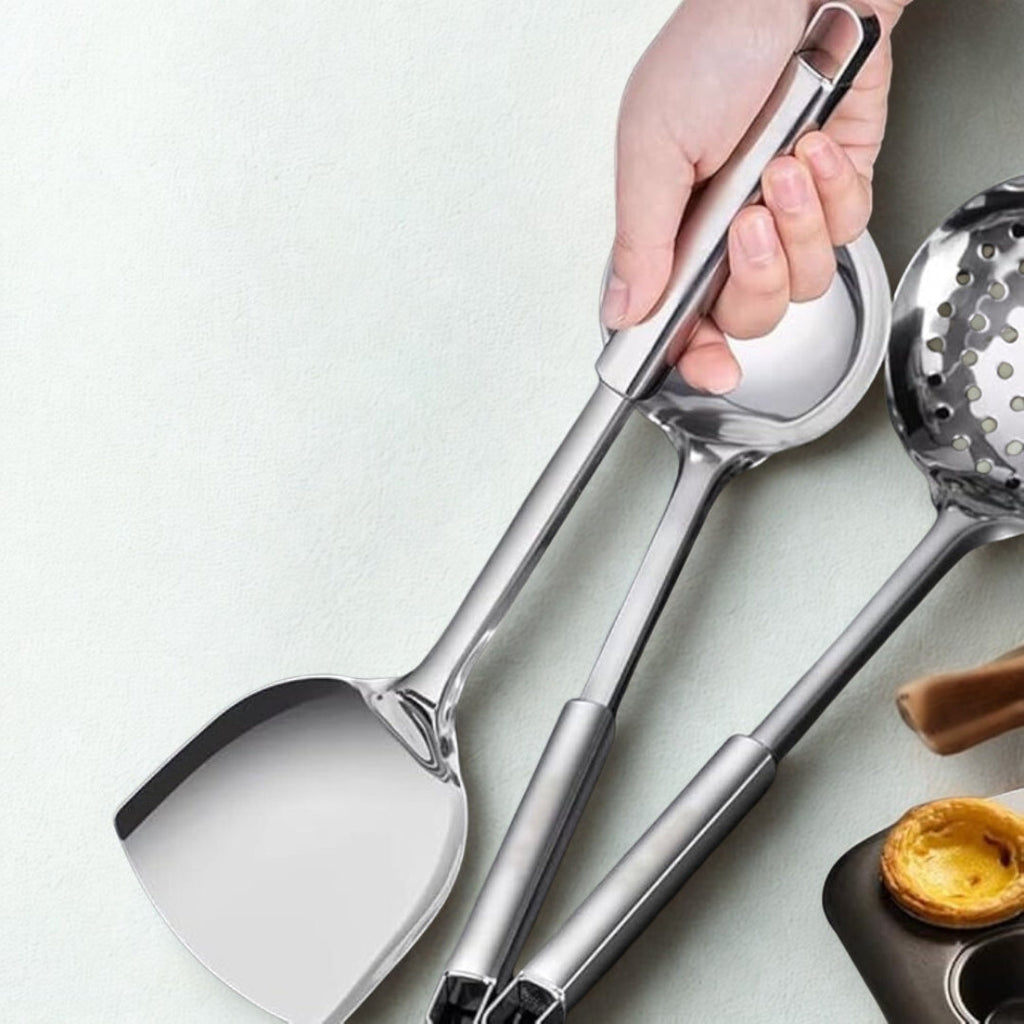 Premium Stainless Steel Cooking Utensils | 5pcs Set — additional view