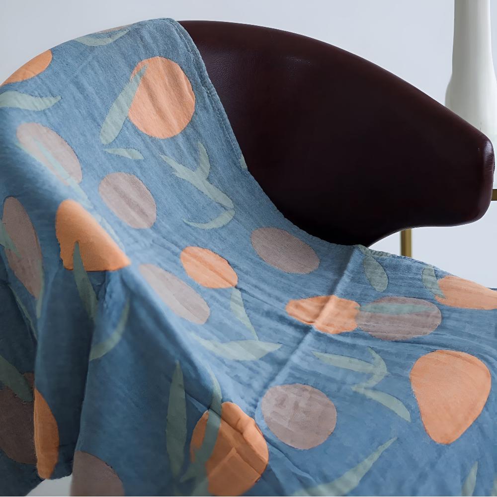 Peach Bath Summer Towel — product in use